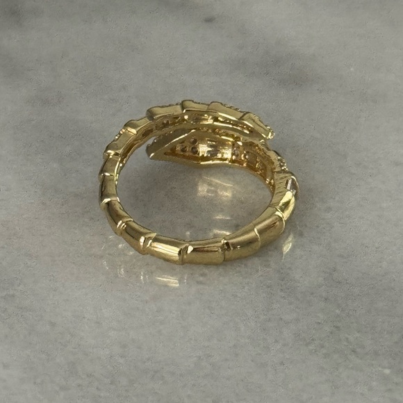 Gold Crystal Snake Wrap Ring 

Brand New - Picture 3 of 5